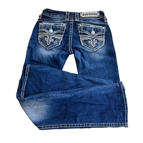 Rock Revival Boots Jeans with Vintage Fade Women Size 26 - Picture 5 of 11